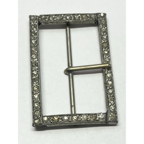 Vintage estate rhinestone belt buckle main image 5